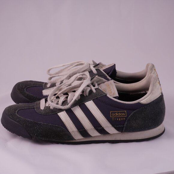 Adidas Dragon Sneakers Men’s Size 10 Retro Navy Suede Nylon Originals - Picture 13 of 15